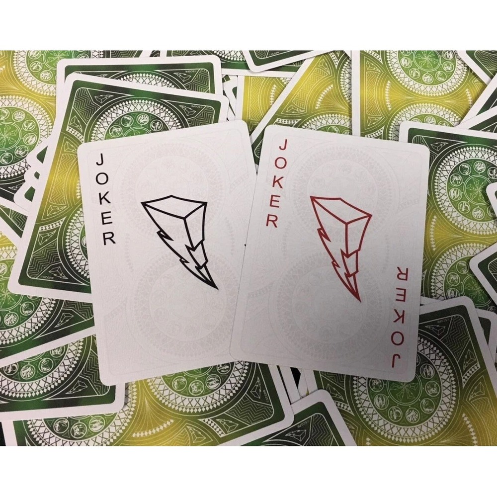 Bicycle Power Rangers Playing Cards 2018 Albino Dragon 2500 Run NEW SEALED HTF - Picture 11 of 11